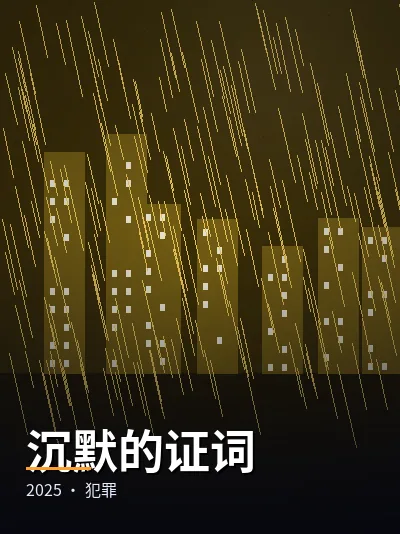 沉默的证词 电影海报